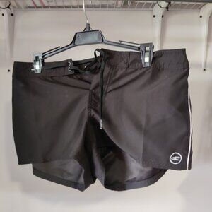 NWoT O'Neill Juniors' Unlined Lace Up Board Shorts Black Size 5 $50 10HL146